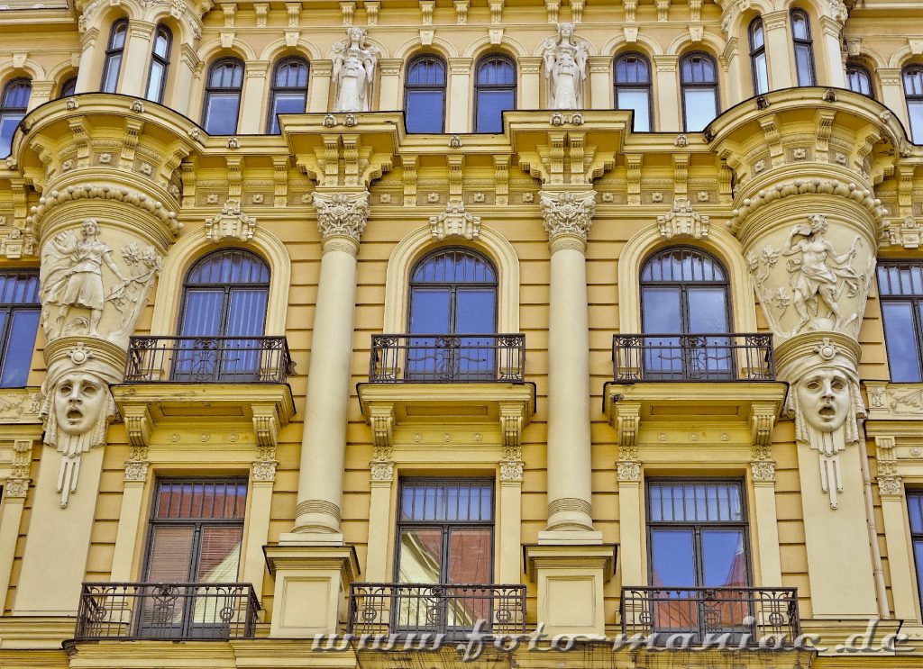 Sehenswerte Fassaden in Riga von Eisenstein