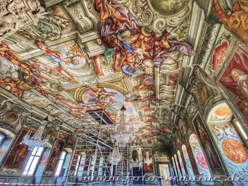 Entdeckt beim Bummel durchs beschauliche Bamberg - Fresken schmücken Wände und Decken im Kaisersaal der Neuen Residenz