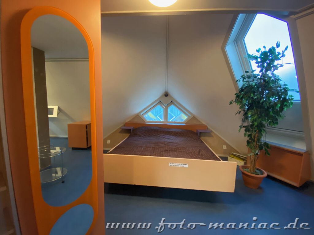 Schlafzimmer in Rotterdams Kubushäusern