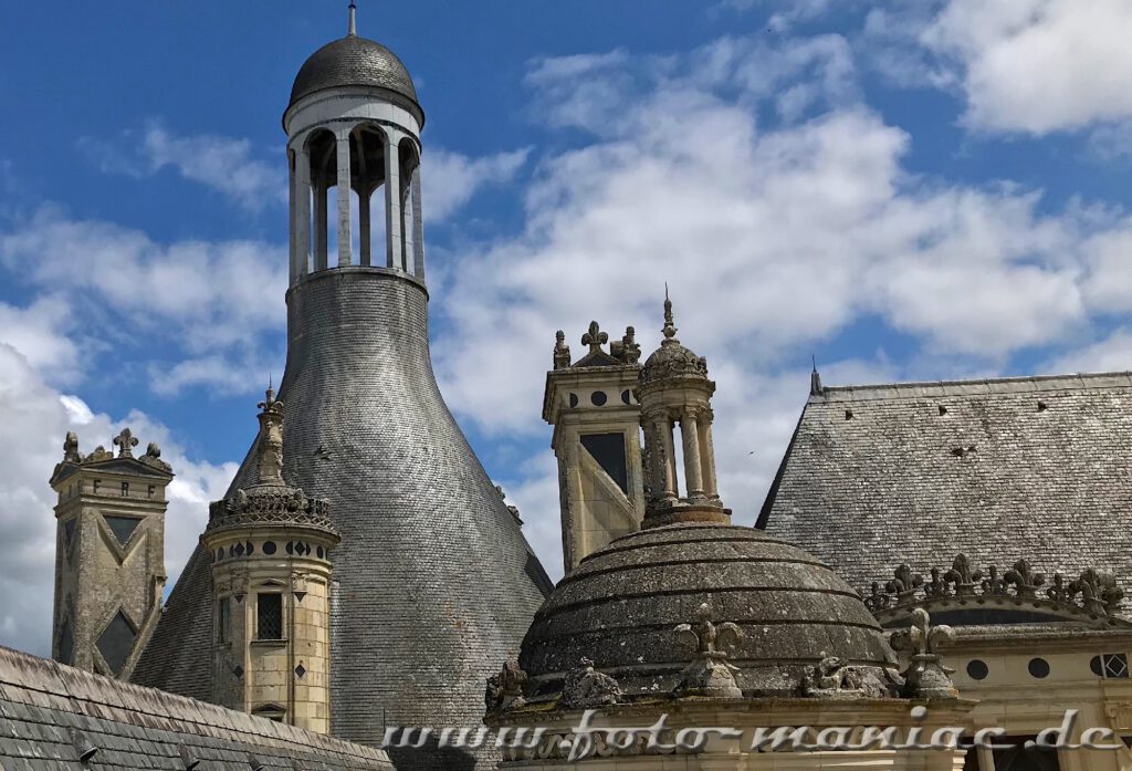 Vielgestaltige Turmaufbauten auch Chateau Chambord