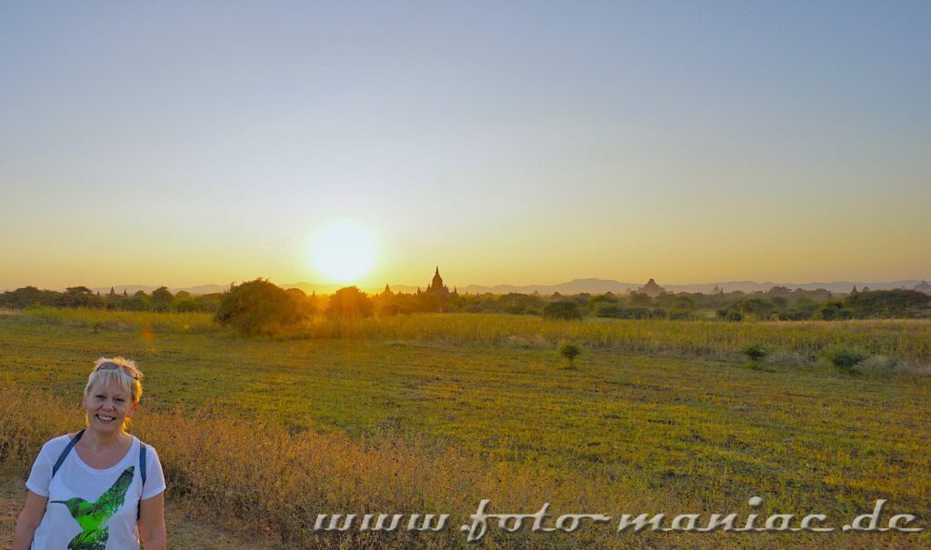 Tempel-Hopping in Bagan beim Sonnenuntergang