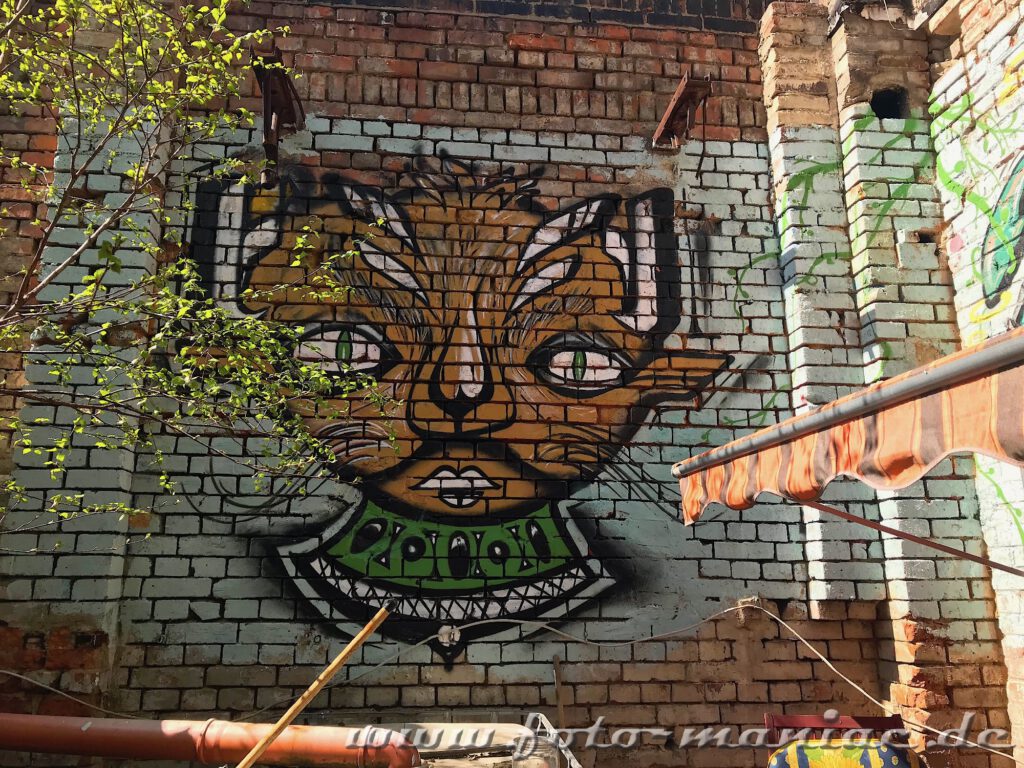 Katzenähnliches Graffito