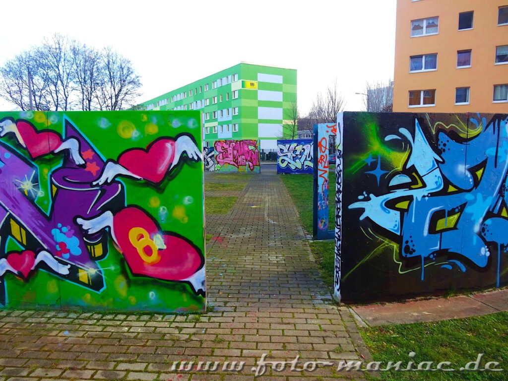 Graffiti-Mauern