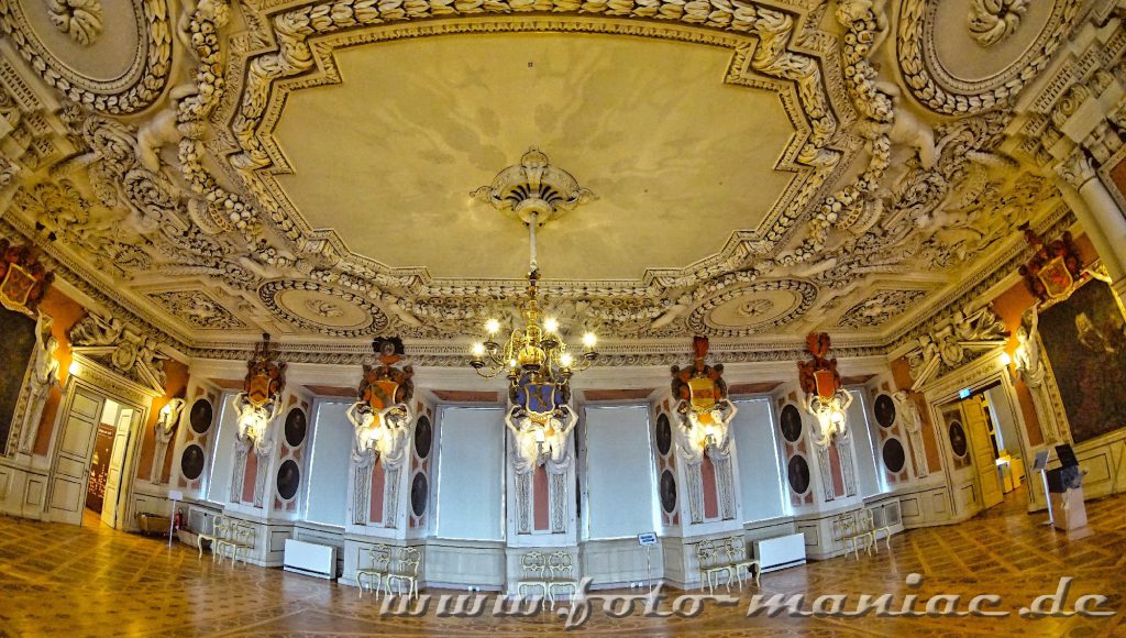 Festsaal im Barock-Schloss Friedenstein in Gotha