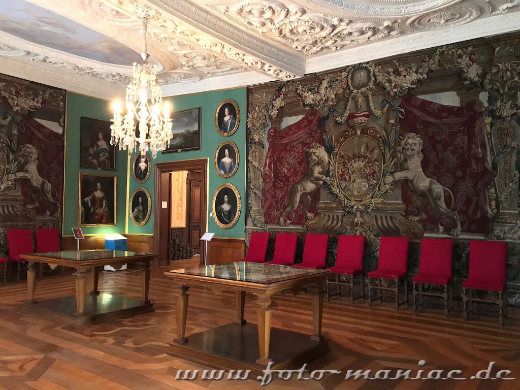 Herrliche Wanddeko im Schloss Friedenstein in Gotha
