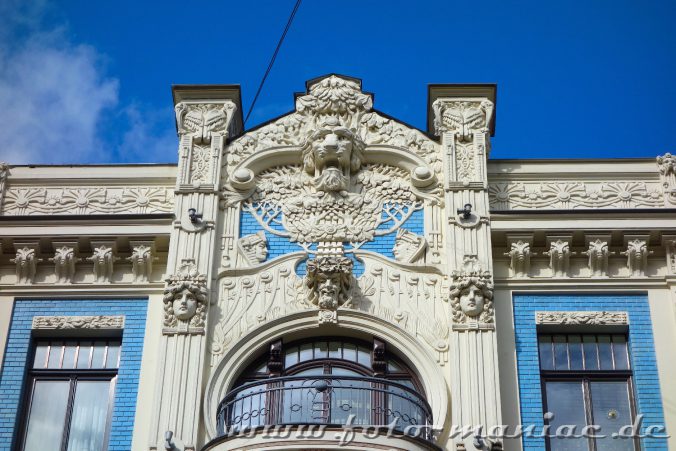 Das schmucke Riga - Giebel mit Ornamenten