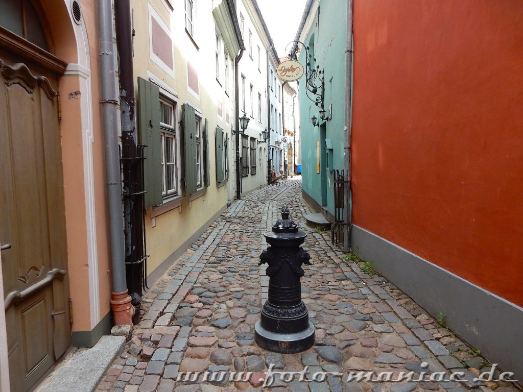 Das schmucke Riga: Blick in eine Gasse