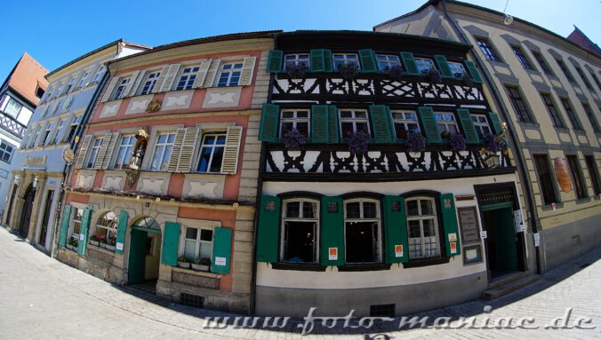 Diese vier Fachwerkhäuser kann man beim Bummel wuchs beschauliche Bamberg entdecken