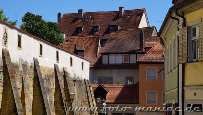 Blick auf Dächer in Bamberg