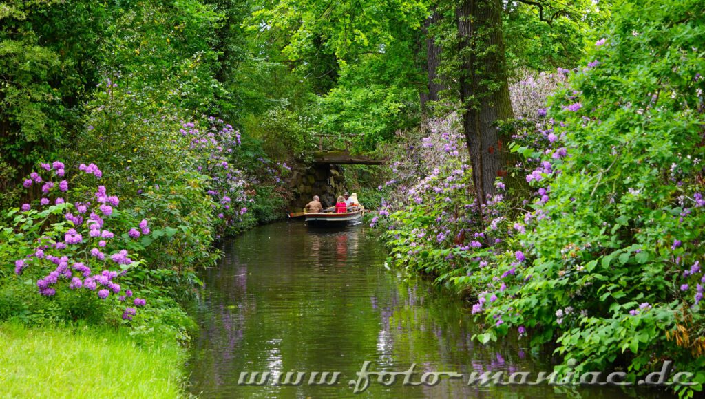 Auch zu Wasser kann der Besucher den idyllischen Wörlitzer Park erkunden