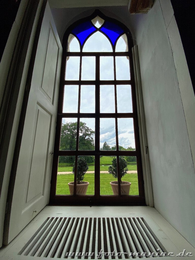 Blick aus dem Gotischen Haus in den Wörlitzer Park