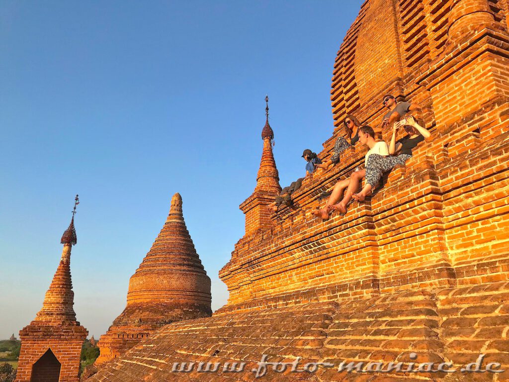 Tempel-Hopping in Bagan - Warten auf den Sonnenuntergang