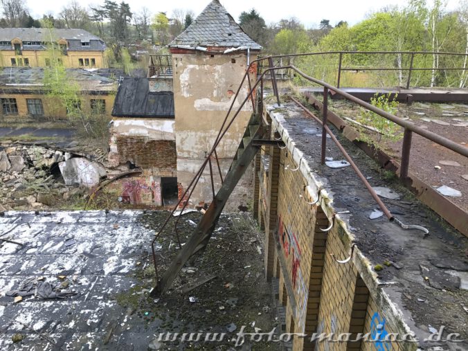 Blick von Dach der verlassenen Brauerei Sternburg