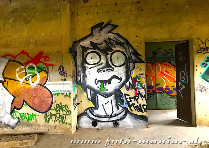 Graffiti in der verlassenen Brauerei Sternburg