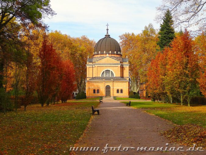 Die Kapelle des Südfriedhofs zählt zu den fotogenen Ecken in Halle