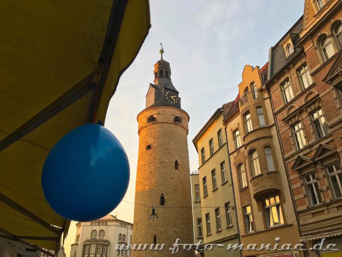 Der Leipziger Turm gehört zu den fotogenen Ecken in Halle