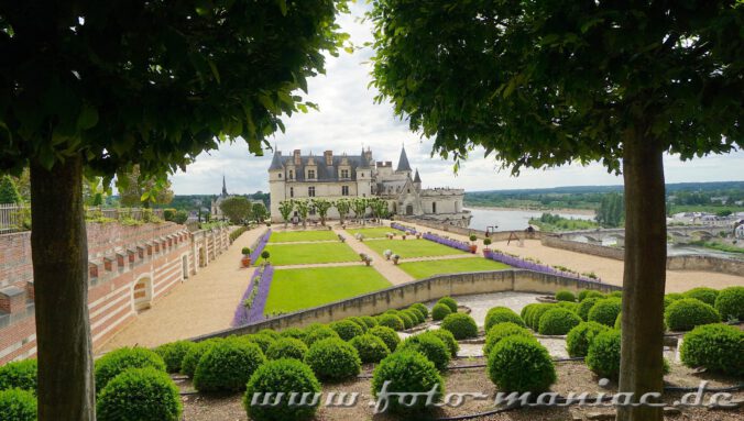 Beim Besuch im Schloss Amboise ist der Garten ein Highlight