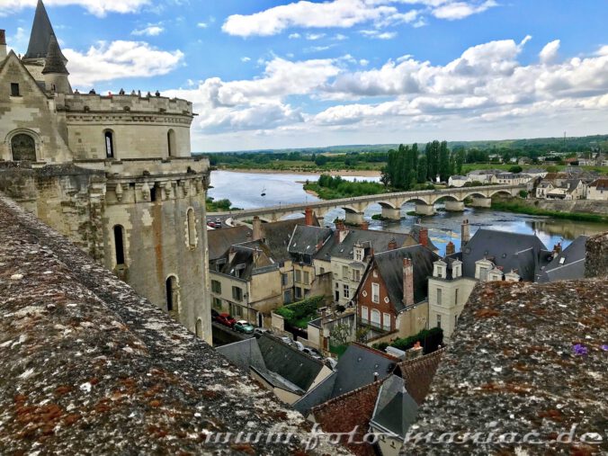 Blick auf die Loire und die Stadt