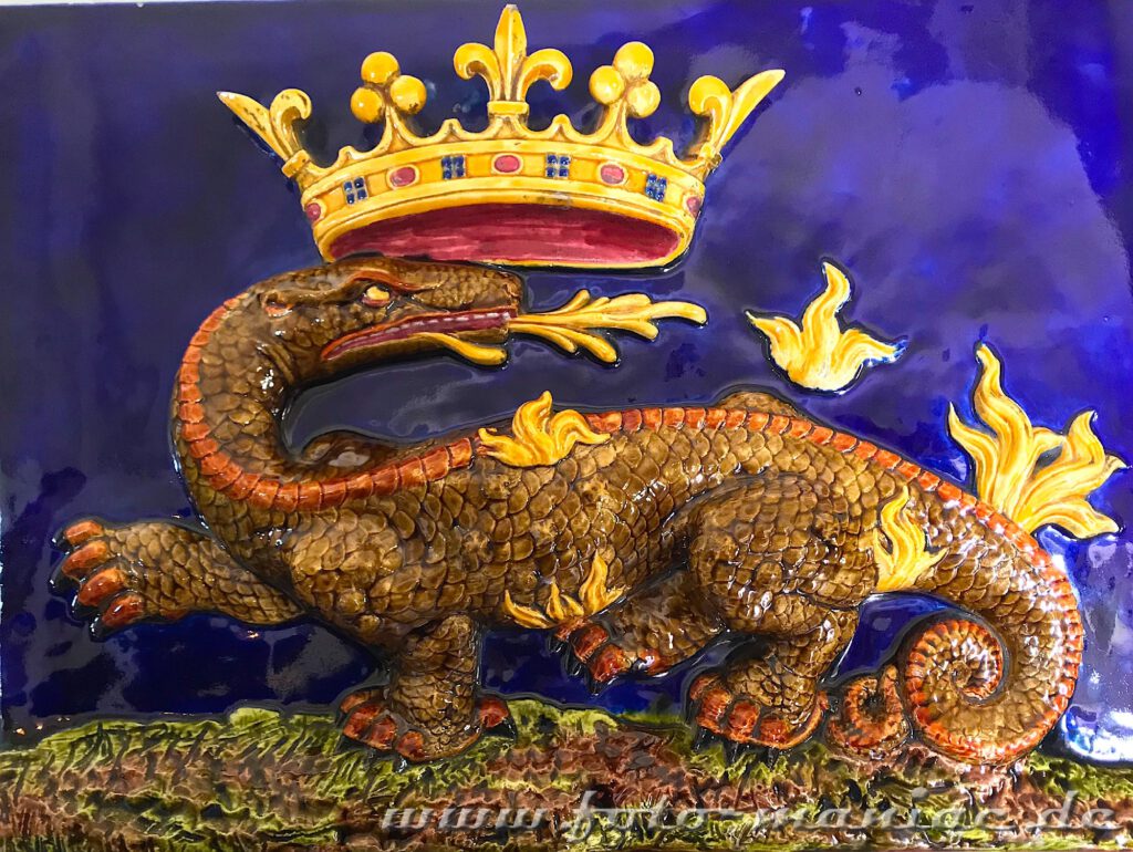 Der Salamander als Wappentier französischer Könige