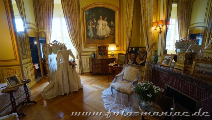 Das Zimmer für die Dame des Hauses im reizvollen Chateau Cheverny