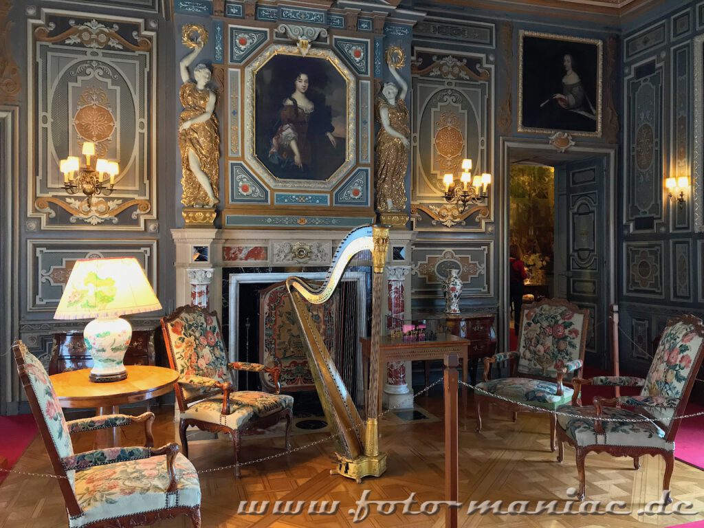 Der prächtige große Salon im Chateau Cheverny
