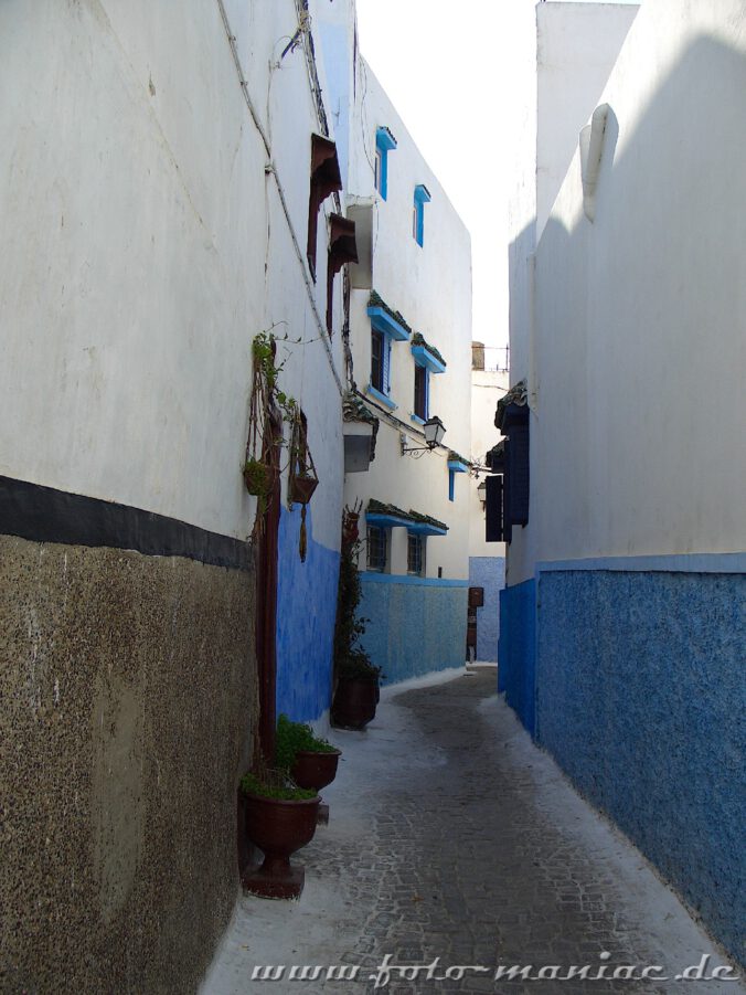 Das Pendel zum Labyrinth in Fès sind die lauschigen Gassen in Rabats Kasbah