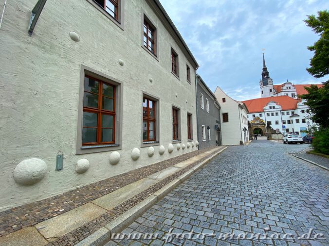 Zugang zum Schloss Hartenfels in Torgau