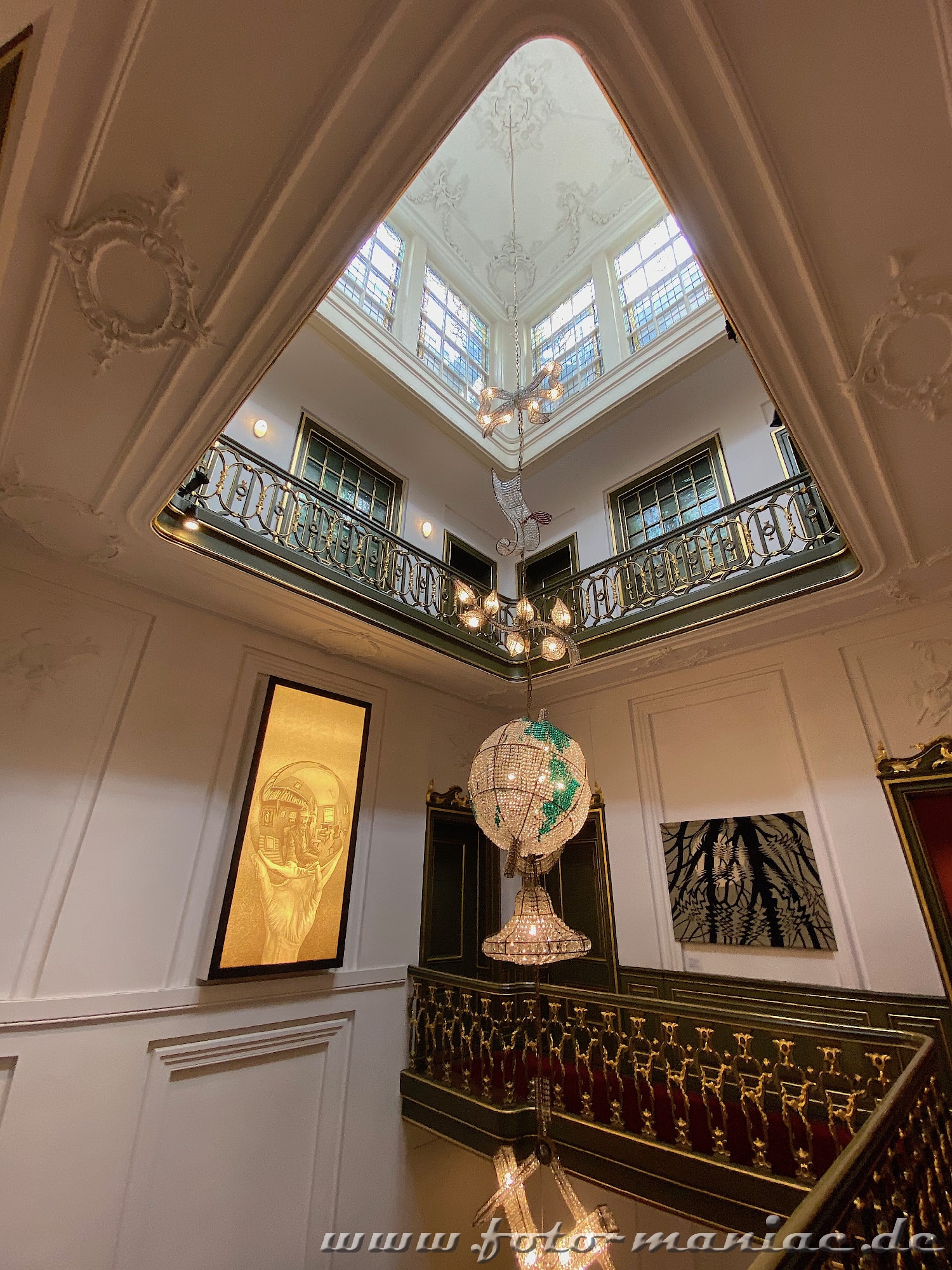 Treppenhaus im Escher-Museum in Den Haag