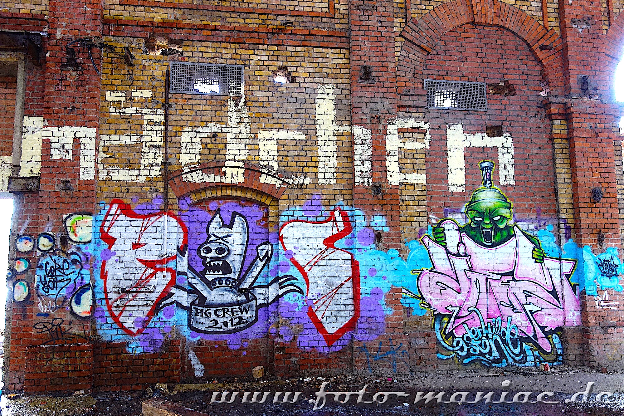 Graffiti im Schlachthof Halle