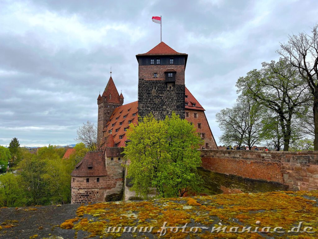 Ein Turm der Kaiserburg in Nürnberg