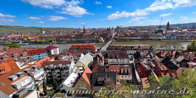 Von der Festung Marienberg hat man einen schönen Blick auf Würzburg