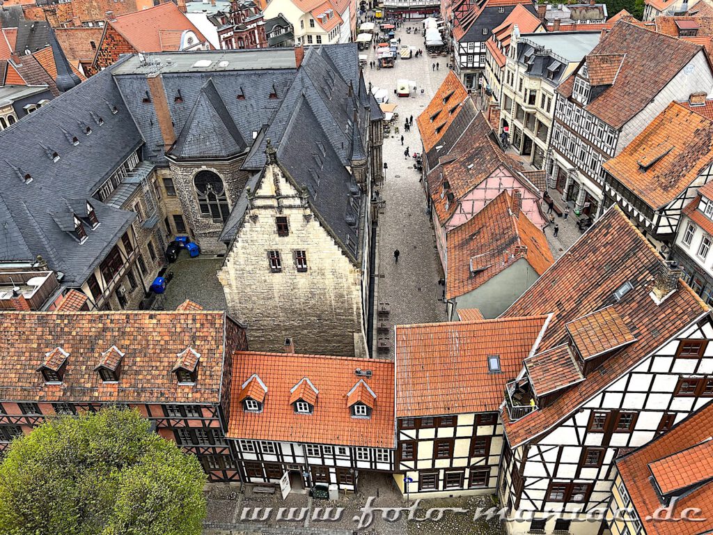 Ausflug nach Quedlinburg: Blick vom Turm der Benediktkirche