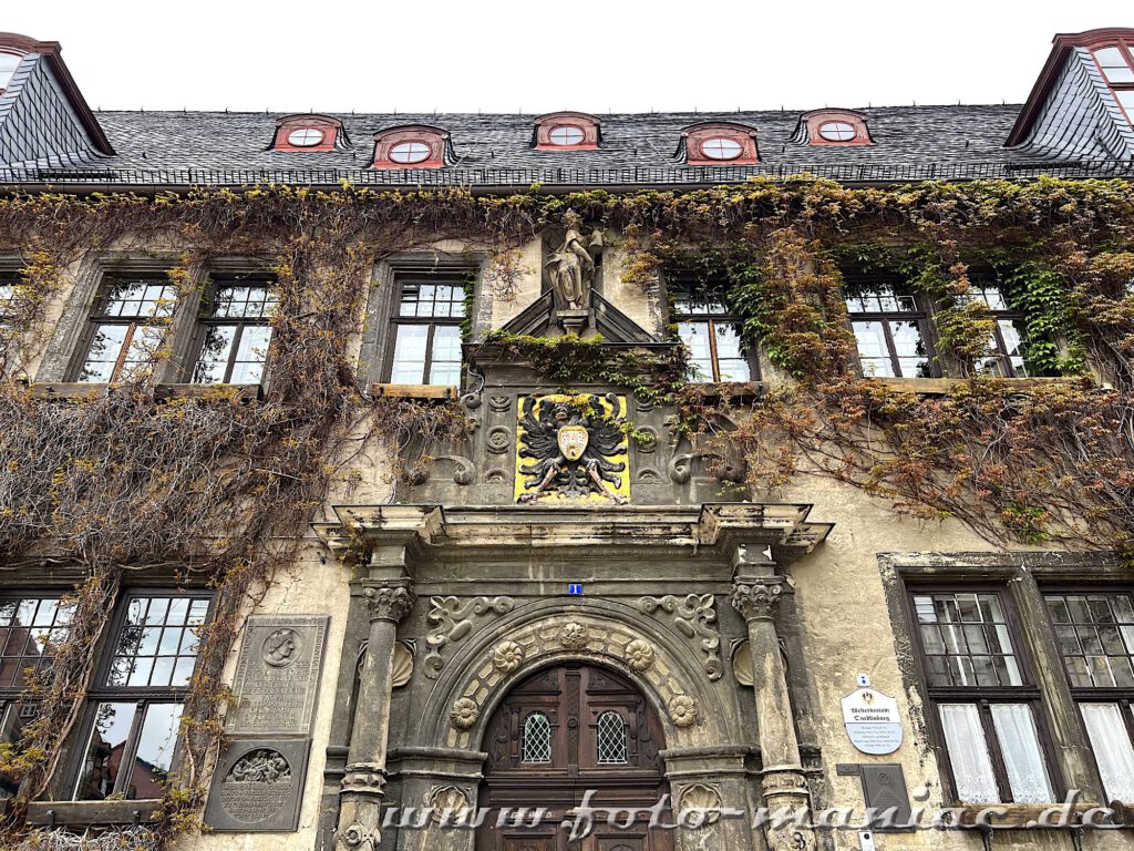 Fassade des Rathauses in Quedlinburg