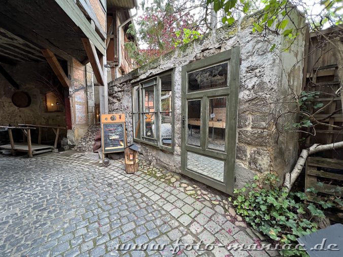 Zugang zu einem der Höfe in Quedlinburg