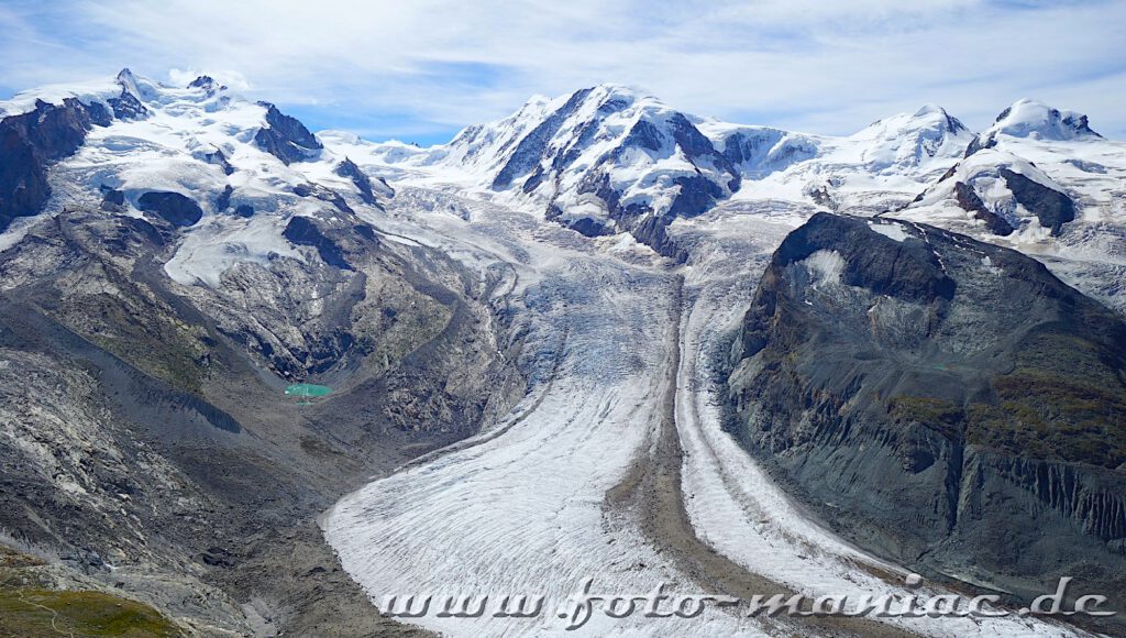Kaiser von Zermatt: Blick vom Gornergrat in die imposante Gletscherwelt