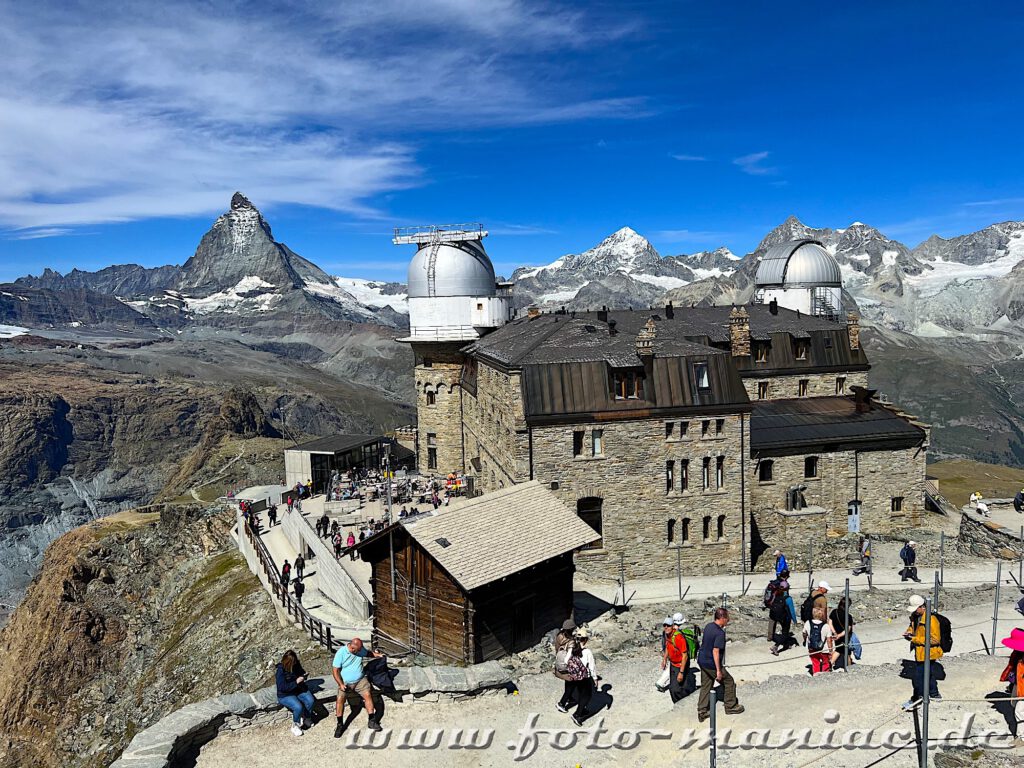 Kaiser von Zermatt: Vom Kulmhotel Gornergrat hat man einen herrlichen Blick in die Schweizer Alpenwelt
