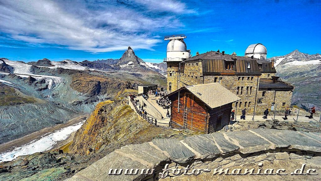 Kaiser von Zermatt: Blick auf Kulmhotel und Matterhorn
