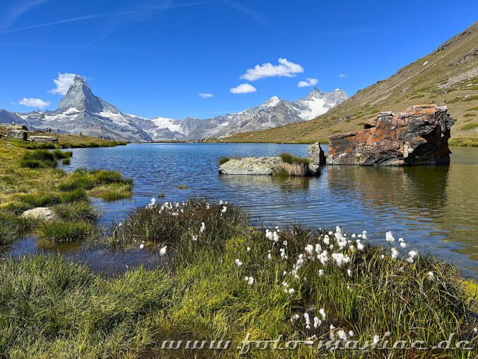 Kaiser von Zermatt: Blick auf den Stellisee und das Matterhorn