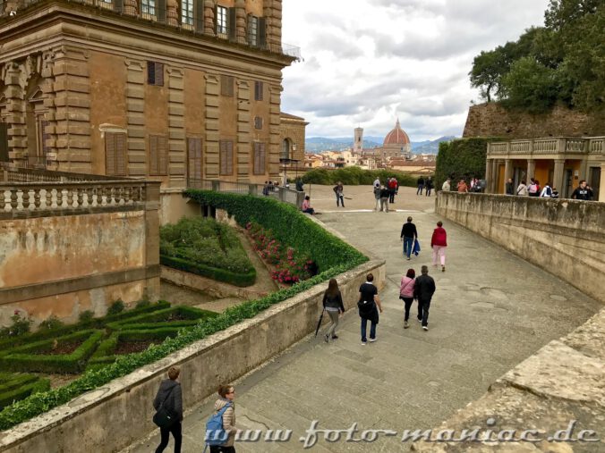 Kurzreise nach Florenz: Vom Palazzo Pitti sieht man die Kuppel des weltberühmten Doms