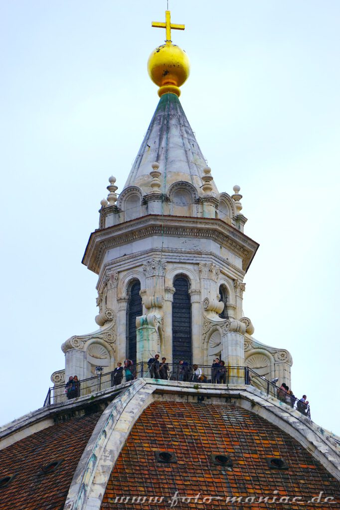 Von der Kuppel des Doms hat man einen herrlichen Blick auf Florenz