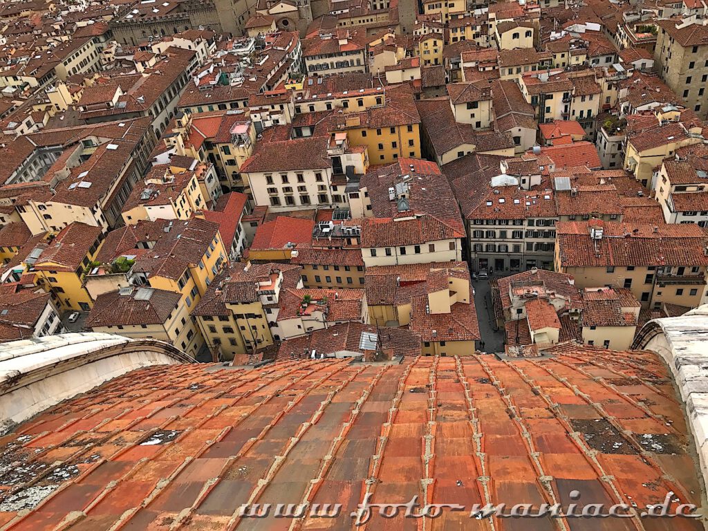 Kurzreise nach Florenz: Von der Kuppel des Doms hat man einen herrlichen Blick über die Stadt