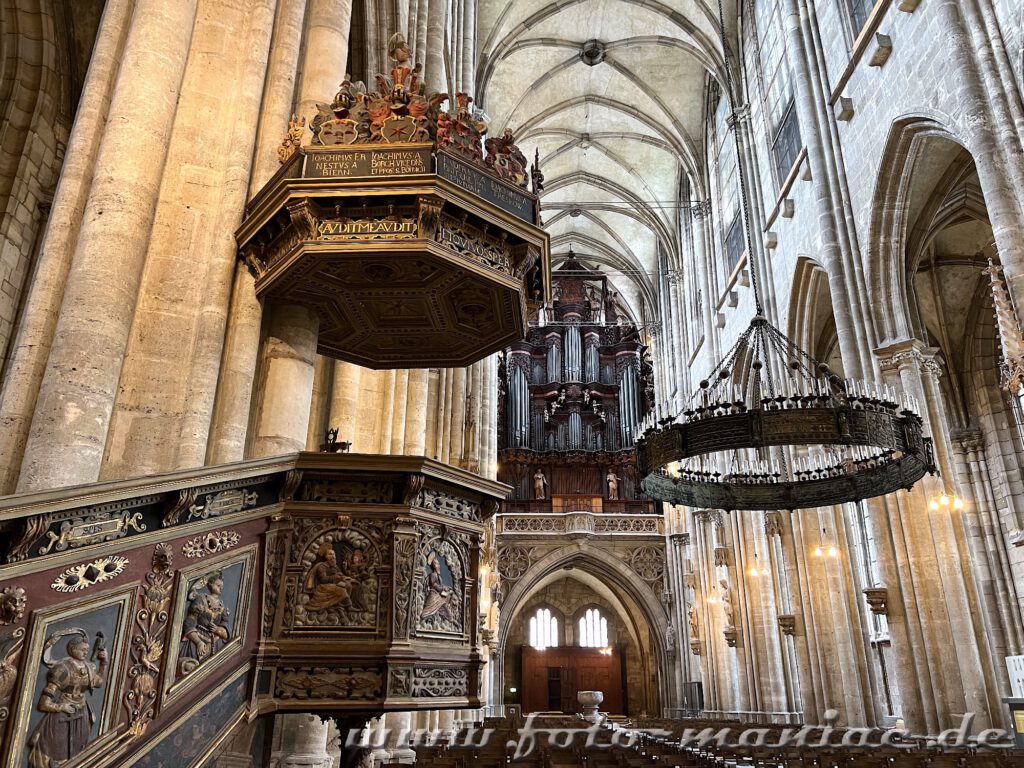 Abstecher nach Halberstadt: Kanzel und Orgel im Dom