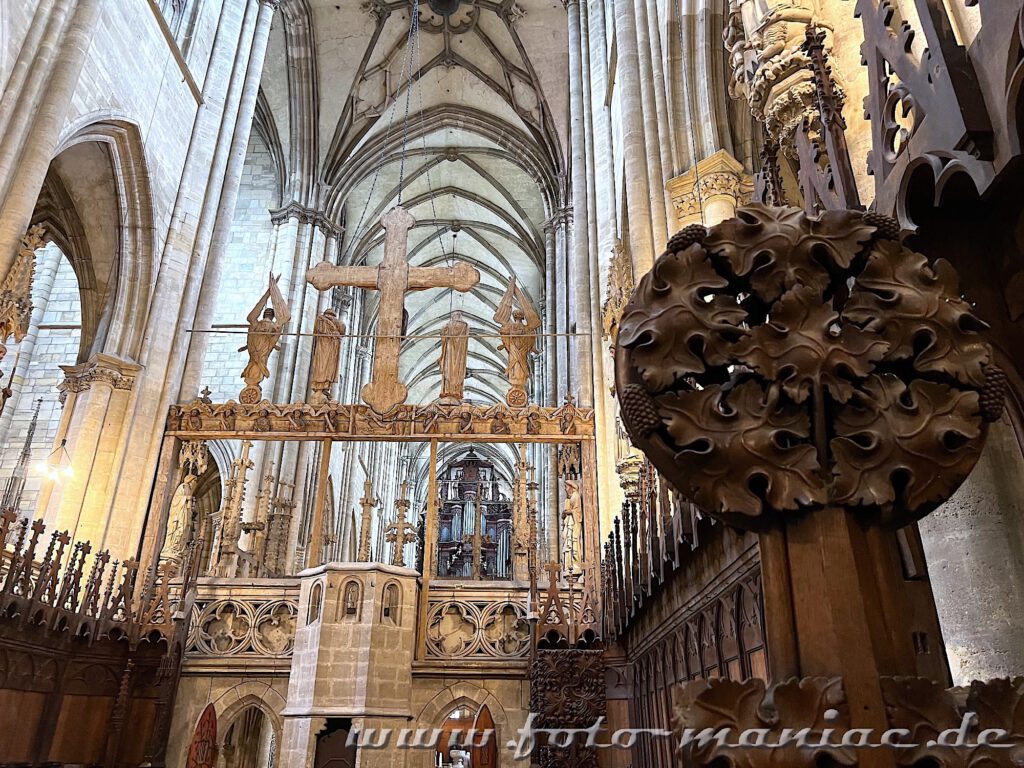 Abstecher nach Halberstadt: Blick auf den Lettner im Dom