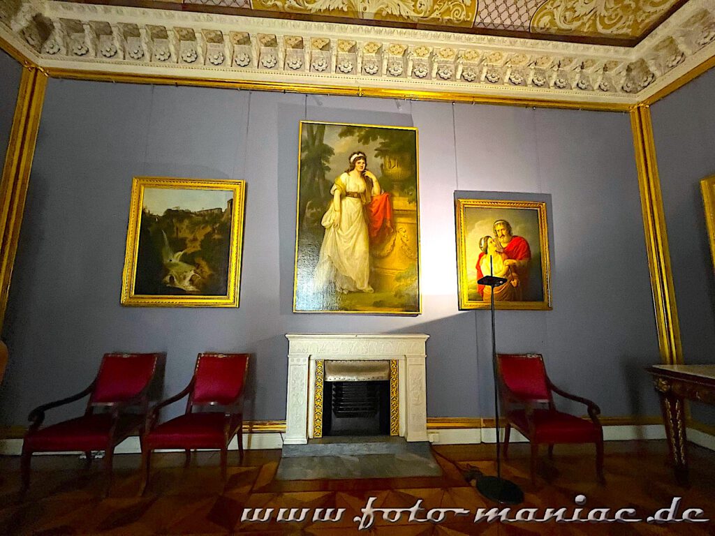 Lila Salon im Marmorpalais in Potsdam