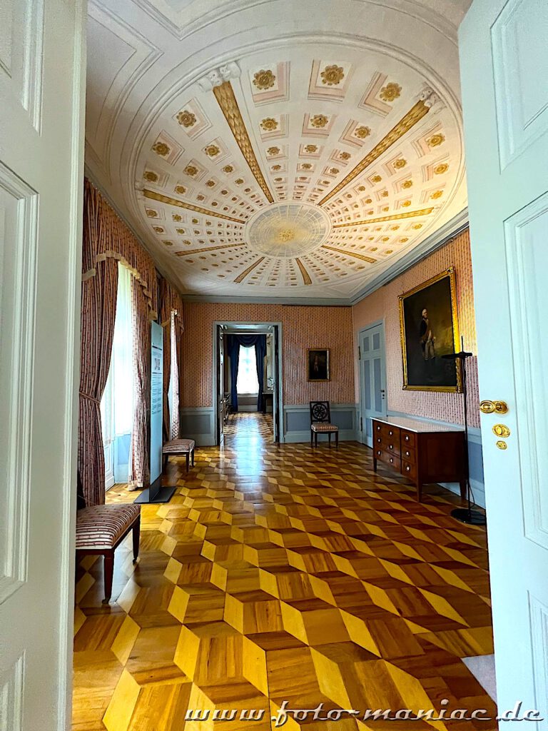 Dekorativer dreidimensionaler Fußboden im Marmorpalais in Potsdam
