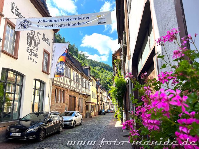 Blick auf das Traditionsbrauhaus Faust in Miltenberg