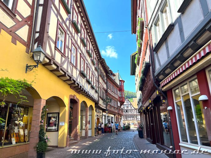 Fachwerk reiht sich an Fachwerk in Miltenberg