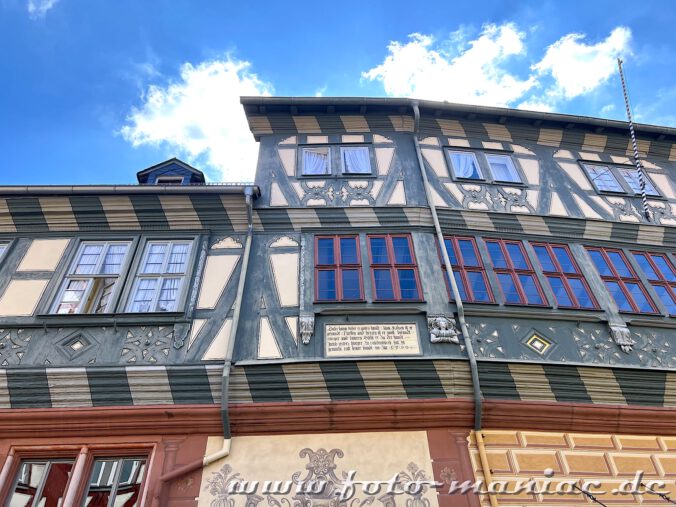 Fensterfront vom Hotel zum Riesen in Miltenberg