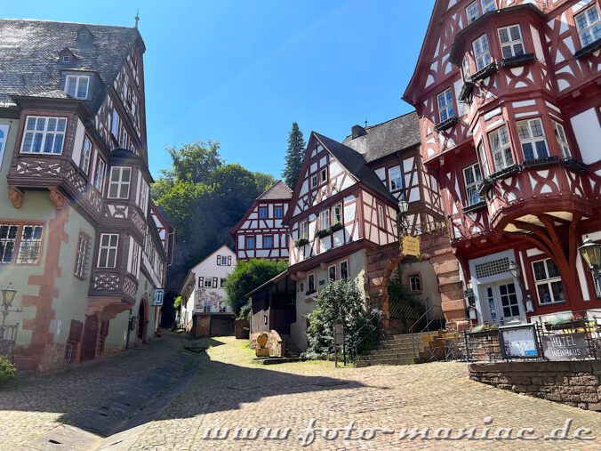 Fachwergebäude auf dem Marktplatz von Miltenberg