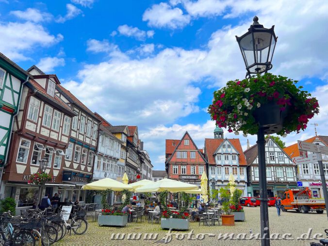 Spaziergang durch Celle - gemütliche Kaffeepause auf dem Großen Plan in der Altstadt